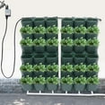 thumbnail image 2 of Self Watering Wall Planter with 36 Pots, Wall Planters for Indoor Plants, Vertical Garden Planter, Wall Mounted Plastic Plant Grow Pots for Fruits Vegetables Flowers Herbs (Green), 2 of 18
