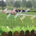 thumbnail image 5 of Artificial Dragonfly Pole Clips for Outdoors,Dragonfly Hat Clip On, Fake Dragonfly Pole Clip 3D Dragonfly Decor Gardening, Fake Dragonfly Clip,3D Dragonfly Garden Decorative Clips Easy to Use(6PCS), 5 of 7