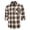 Brown, variant on Flannel Shirt for Mens Long Sleeve Plaid Flannel Shirt Casual Button Down Shirts Navy Blue