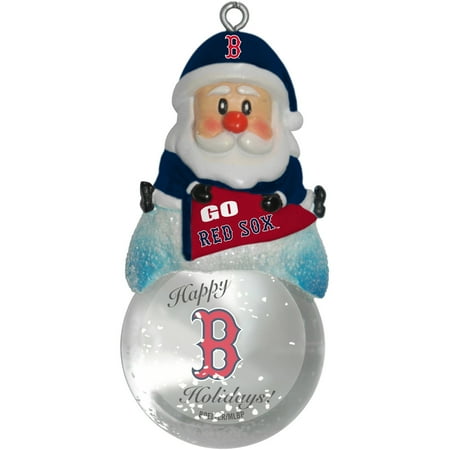 Topperscot by Boelter Brands MLB Santa Snow Globe Ornament, Boston Red Sox