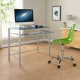 Mainstays Versatile Modern GlassTop Desk, Multiple Colors