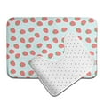 thumbnail image 6 of Yiaed Hand Drawn Strawberry Print Bathroom Mat Set 2 Pieces Mat Anti-Skid Pad Ultra Soft and Absorbent Bathroom Bath Mat Contour Bath Rugs for Toilet Base, 6 of 6