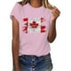 thumbnail image 4 of Camisas de Manga Corta para las Mujeres Impresión de Manga Corta Cuello Redondo, Camisa Casual de Poliéster para las Mujeres, Lavado de Manos, 4 of 6