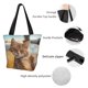 thumbnail image 4 of Fotbe Relaxing Cat With Orange Juice Bolsa de Playa con Estampado, Bolsa de Hombro, Bolsa de Mano Espaciosa, Bolsa de Viaje Ligera, Bolsa de Compras Versátil, 4 of 6