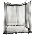 thumbnail image 1 of Canopy Bed Curtains 4 Corner Post Mosquito Net Bed Netting White Bed Comforter Mosquito Net, 1 of 2