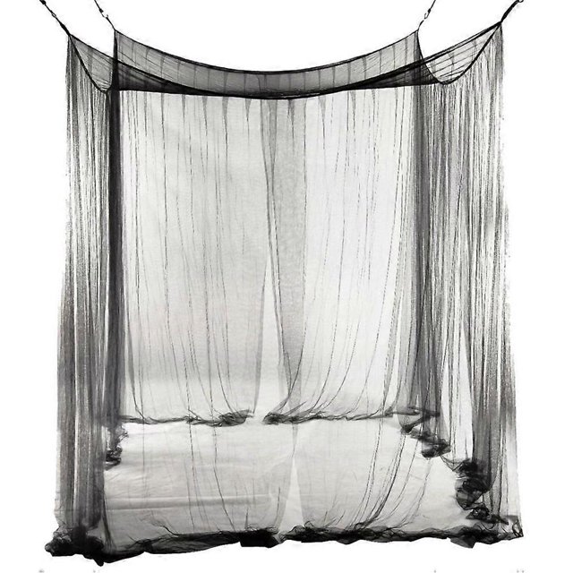 Canopy Bed Curtains 4 Corner Post Mosquito Net Bed Netting White Bed Comforter Mosquito Net