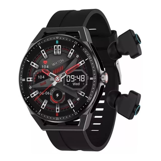 Smartwatch 2 En 1 T20 Fralugio Con Audífonos Tws Hifi Negro Fralugio Sport