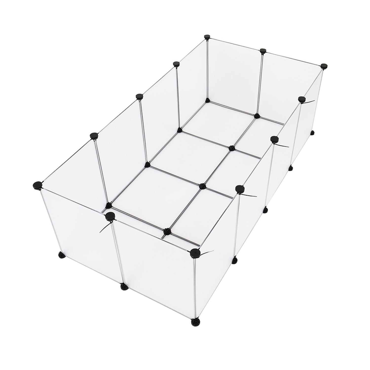 Pefilos Pet Playpen for Small Dogs, Fence Cage with Bottom Pet Playpen for Small Animals Pet Playpen Plastic Guinea Pigs, Hamsters, Bunnies, Rabbits, White Pefilos Pet Playpen for Small Dogs, Fence Cage with Bottom Pet Playpen for Small Animals Pet Playpen Plastic Guinea Pigs, Hamsters, Bunnies, Rabbits, White
