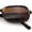 Tortoise - Brown, variant on Womens Rectangular Snug Dad Fashion Thin Plastic Sunglasses Black - Beige
