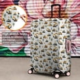 thumbnail image 4 of Cartoon Construction Vehicles Trees White Pattern Luggage Cover Fashion Suitcase Cover Baggage Covers Fit 25-28 Inch Luggage (Go Travel), 4 of 5