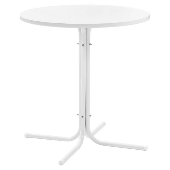CO1014-WH Griffith Outdoor Metal Bistro Table, White