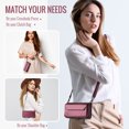 thumbnail image 2 of Crossbody for Samsung Galaxy S25 Case Wallet【RFID Blocking】with 10-Card Holder Zipper Bills Slot, Soft PU Leather Magnetic Shoulder Wrist Strap for Galaxy S25 Wallet Case Women, Winered, 2 of 10