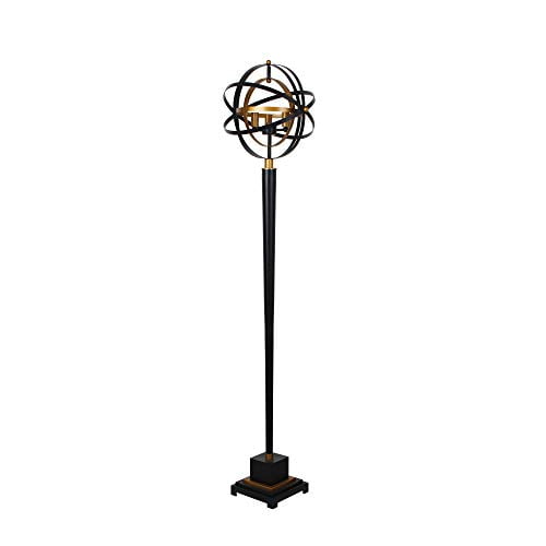 Sagebrook Home 50326 METAL 60" ARMILLARY FLOOR LAMP,BLACK/BRONZE
