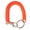 Orange, variant on Anti-lost Lanyard Safety Rope Keychain Retractable Elastic with Keyring Fishing Tools Spring Rope Outdoor Supply