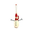 thumbnail image 4 of Christmas Décor Handmade Needled Felt Work Snowman Hanging, 4 of 4