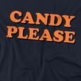 thumbnail image 2 of Popfunk Halloween Candy Please Women's Crop Top T-Shirt, Navy, X-Large, 2 of 3