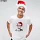 thumbnail image 1 of Camiseta para hombre Kawaii Harajuku, camiseta a la moda, camisetas bonitas de renos de Santa Claus, ropa de dibujos animados para mujer, camiseta de Feliz Navidad para hombre, 1 of 4