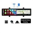 thumbnail image 2 of 3 Cameras Dash Cam 1080P Car Mirror Video Recording Carplay & Auto Wireless Connection GPS Navigation DVR ,Touchscreen Innovation, 2 of 7