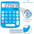 thumbnail image 2 of Calculadora CATIGA CD-8185 Estilo Oficina Hogar LCD 8 Dígitos Azul, 2 of 3