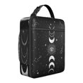 thumbnail image 1 of Boîte à Lunch Gothique Constellation : Motif Nuit Étoilée avec Accents Soleil/lune Dorée - Sac Isolé Réutilisable, Sac Isotherme Étanche avec Fermeture Éclair, 1 of 7