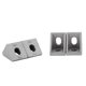 thumbnail image 3 of 4 Uds 2020 soporte de esquina de perfil de aluminio fundido forma de L conector de ángulo recto soporte Triangular, 3 of 8