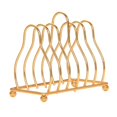 thumbnail image 2 of Maytalsory Pot Lid Rack Kitchen Organizer for Serving Trays Wall and help Cabinets Dining Tables Gold, 2 of 5