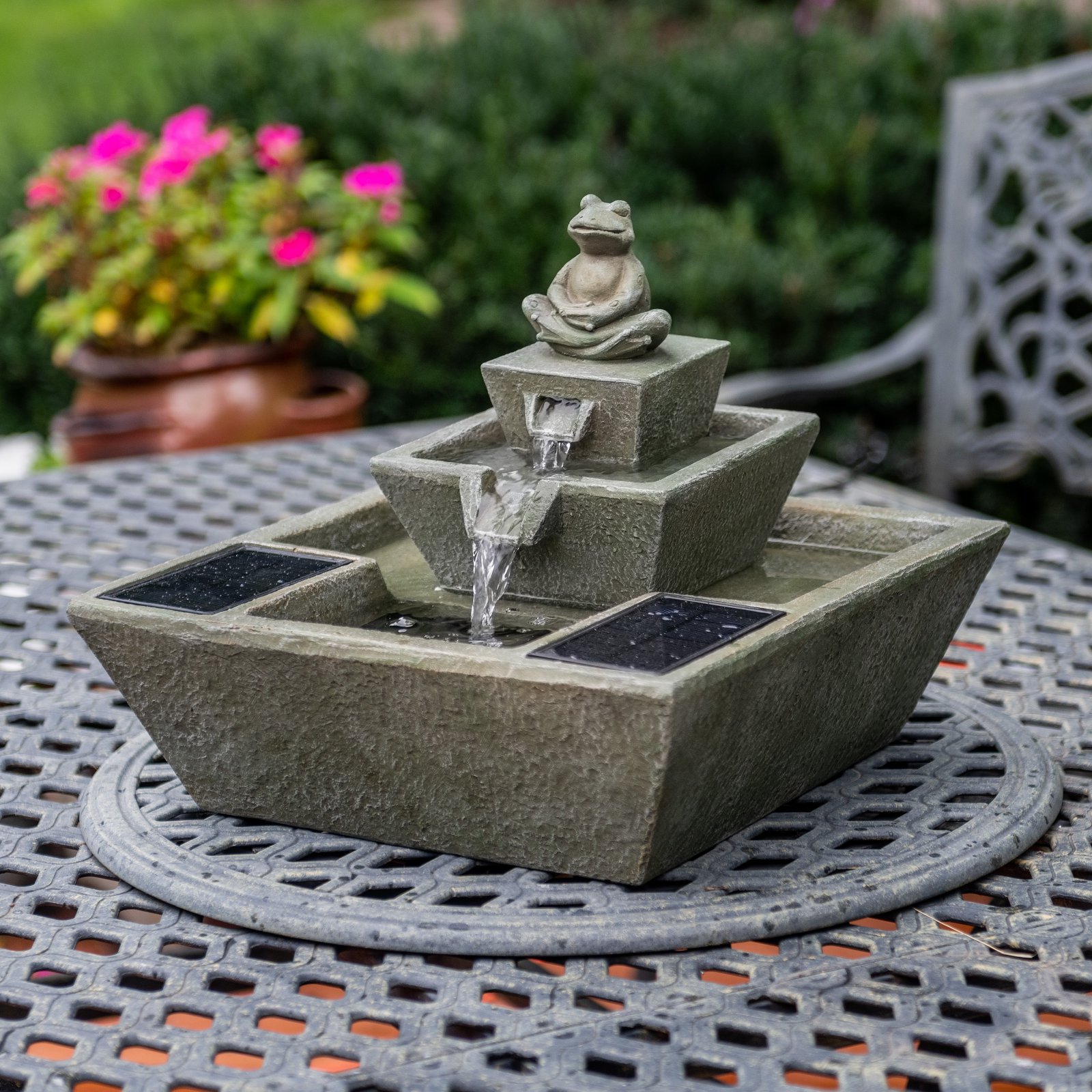 Belham Zen Frog Solar Outdoor Fountain Deals, Coupons & Reviews