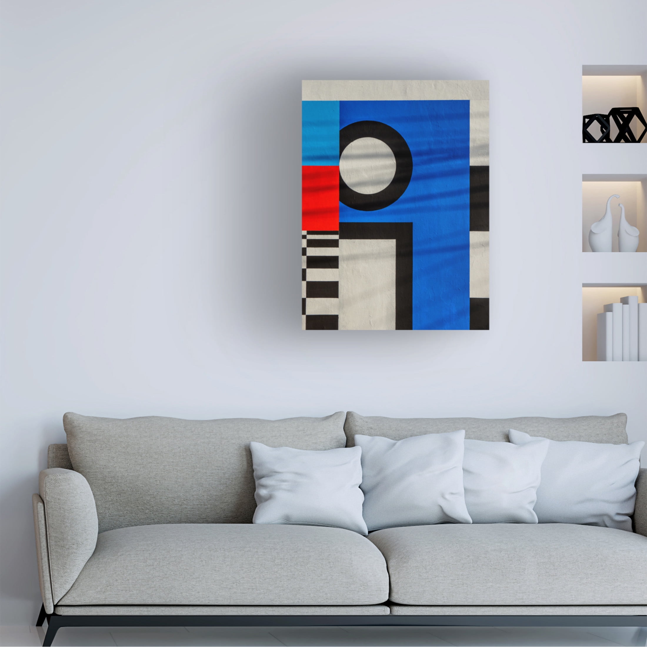 Canvas Wall Art - Marius Surleac 'I Geometry' Wall Art for Living Room, Bedroom, or Office Décor by Trademark Fine Art - 18 x 24 Inches