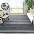 thumbnail image 2 of SAFAVIEH Kilim Joanna Striped Cotton Area Rug, Black/Ivory, 8' x 10', 2 of 12