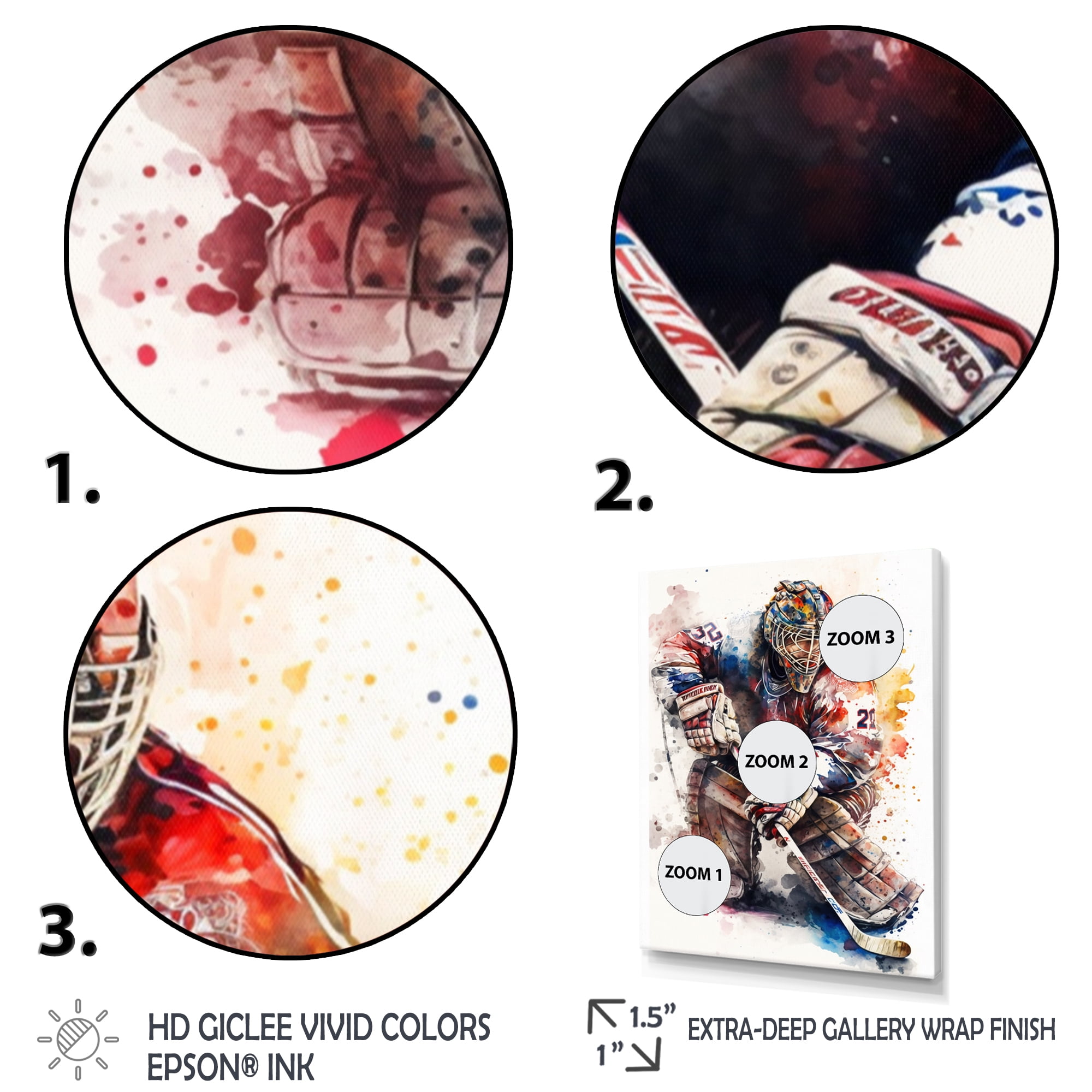 Designart Goal Tender During Game II Canvas Wall Art