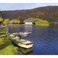 thumbnail image 2 of St Finbarre's Oratory And Rowing Boats On Shore Of Gougane Barra Lake In Gougane Barra Forest Park; County Cork Republ 1, 2 of 4