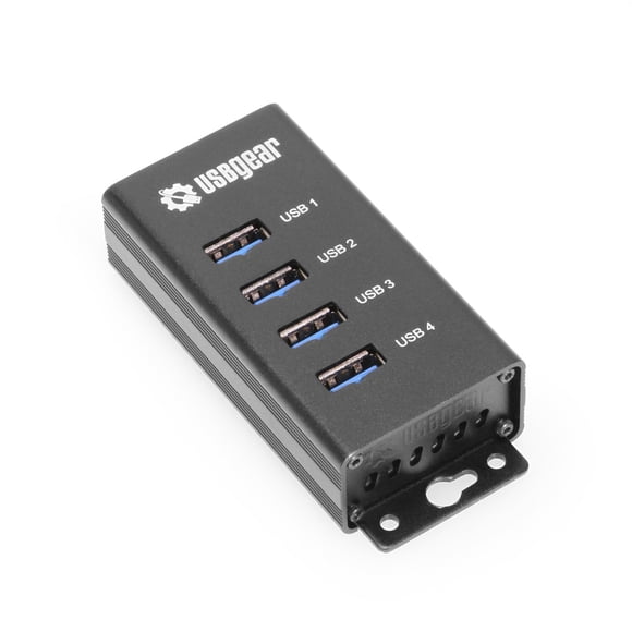 Hub USB USB Gear de 4 puertos USB 3.2 Gen 1 con adaptador de alimentación de 5 V/2 A