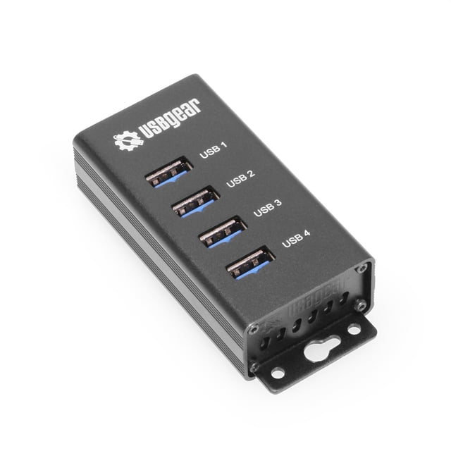 Hub USB USB Gear de 4 puertos USB 3.2 Gen 1 con adaptador de alimentación de 5 V/2 A