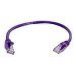 C2G Cat5e Snagless Unshielded (UTP) Network Patch Cable - patch cable - 6 in - purple