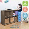 thumbnail image 4 of ECR4Kids 5-Compartment Mobile Storage Cabinet, Preschool, Classroom Furniture, Grey Wash, 4 of 9