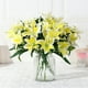 thumbnail image 4 of Ramo de flores de lirio de seda - arreglo floral artificial de 35 cm para decoración del hogar, azul, rojo, amarillo, blanco rosa, una pieza, 4 of 6