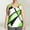 Green, variant on Fashion Women's Summer Casual Printed Loose Plus Size Round-neck Camisoles Tank