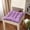 Purple, variant on Plaid Chair Pad Seat Cushion, Full-Length Ties for Non-Slip Support, Durable, Superior Comfort & Softness, Reduces Pressure, Washable, for Indoor Use