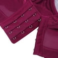 thumbnail image 4 of Beading Lingerie Women Underwear Solid Breathable Lace Padded Adjustable Underwire Push Up Pluse Size, 4 of 6