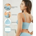 thumbnail image 5 of Livona 3 Pack Sports Bras for Women- Wireless Soft Workout Bra, Padded Fitness Bralette, Comfort Crop Cami Tank S-XXL, 5 of 5