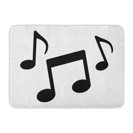 KDAGR Radio Music Notes Song Melody Tune Flat for Musical Apps and Websites Notation Doormat Floor Rug Bath Mat 23.6x15.7 (Best Music Radio App)