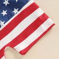 thumbnail image 7 of Toddler Baby Boy Independence Day Outfit 6 12 18 24 Months 2T 3T 4T USA Letter Print Short Sleeve Top And Pocket Shorts Boys Patriotic Outfit Set, 7 of 7