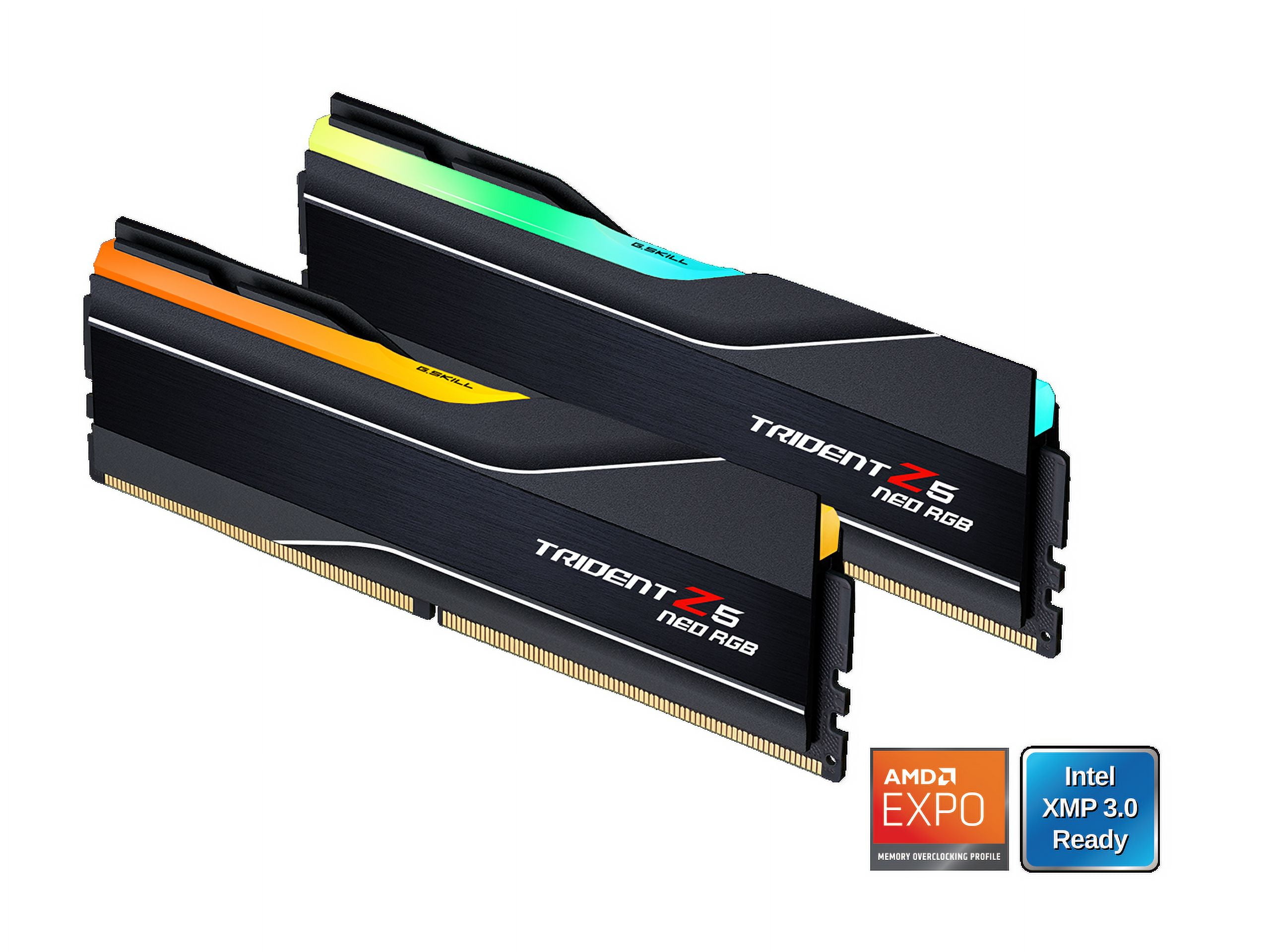 G.SKILL Trident Z5 Neo Series 64GB (2 x 32GB) 288-Pin PC RAM DDR5 6000 (PC5 48000) Desktop Memory Model F5-6000J3636F32GX2-TZ5NR