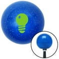 thumbnail image 1 of American Shifter  Green Light Bulb Blue Metal Flake Shift Knob with M16 x 1.5 Insert Shifter Auto, 1 of 1