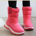 thumbnail image 4 of XXWXYD Winter New Thickened Big Kids Snow Boots Mid Tube Student Cotton Shoes Fashionable Children's Snow Boots Plus Velvet Thickened Waterproof Outdoor(8-9 Years,Male), 4 of 5
