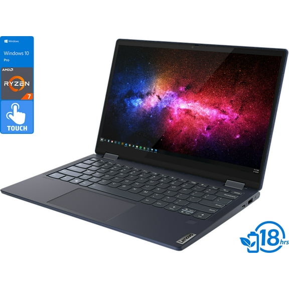 Lenovo Yoga 6 2-in-1, 13.3" IPS FHD Touch Display, AMD Ryzen 7 4700U Upto 4.1GHz, 8GB RAM, 512GB NVMe SSD, Vega 6, DisplayPort via USB-C, Wi-Fi, Bluetooth, Windows 10 Pro