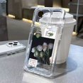 thumbnail image 1 of Funda transparente de cristal con mariposas para iPhone, carcasa para iPhone 13, 14 Pro Max, 11, 12 Pro Max, XS, X, XR, 7, 8 Plus, 14 Fivean unisex, 1 of 2