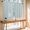 Powder Blue, variant on Striped Farmhouse 2 Panel Kitchen Curtains for Windows, Light Brown Vintage Rustic Lines Simple Bathroom Privacy Curtain, Home Décor Window Treatment for Bedroom/Living Room 55"x45"