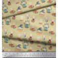thumbnail image 3 of Soimoi Modal Satin Fabric Cute Girl Kids Decor Fabric Printed Yard 42 Inch Wide, 3 of 5