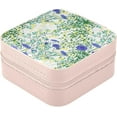 thumbnail image 2 of Coolnut Daisy Flowers Compact Leather Jewelry Box - Mini Travel Jewelry Case Organizer & Holder for Girls, Women | Ideal for Rings, Earrings, Necklaces Women Gifts, 2 of 7